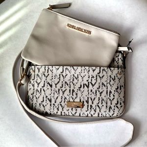 Jones New York Gray Crossbody with removable Pouch